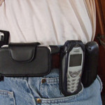 People who wear cell phones on their belt!