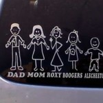 Stick figure family decals!