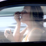 Women who put on makeup while driving! Oh, and also Dunkin’ Donuts “Today’s Special” doughnut!